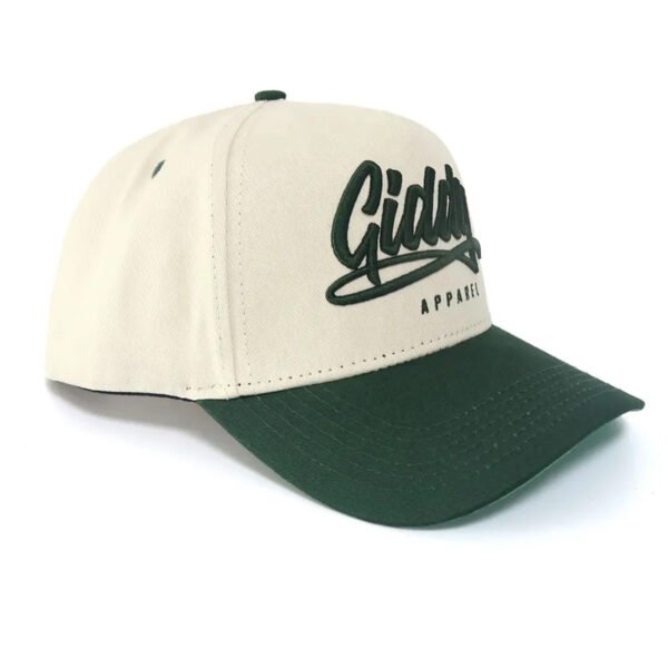 Custom Embroidery Metal Logo Cotton Baseball Cap - Image 5