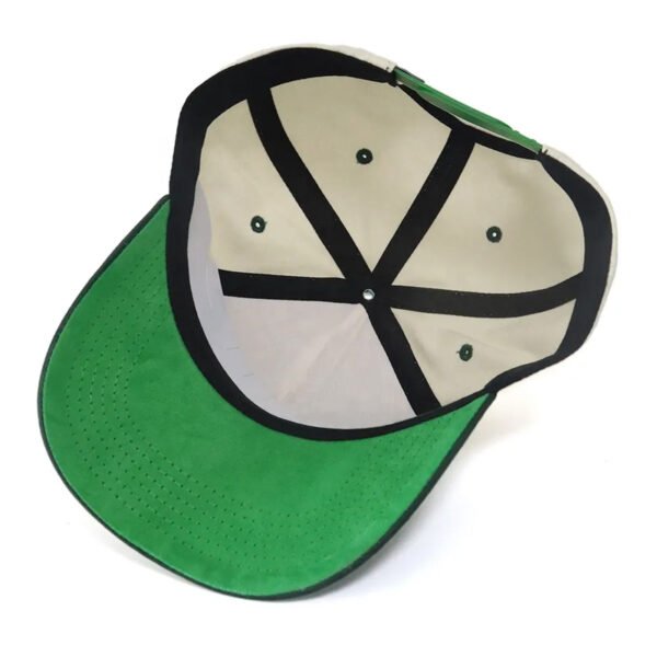 Custom Embroidery Metal Logo Cotton Baseball Cap - Image 7