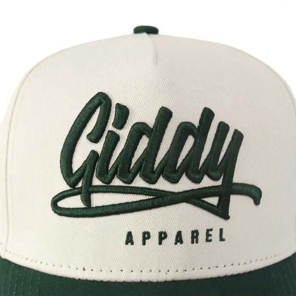 Custom Embroidery Metal Logo Cotton Baseball Cap - Image 2