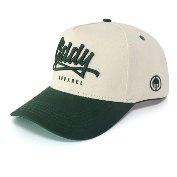 Custom Embroidery Metal Logo Cotton Baseball Cap - Image 3
