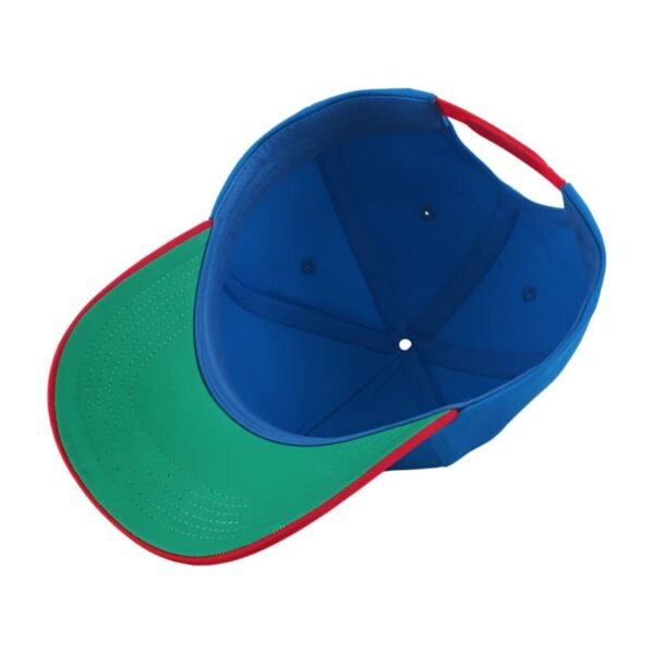 Custom 3 D Embroidery Logo Cotton Twill 5 Panel  Two Tone Color Baseball Hat - Image 6