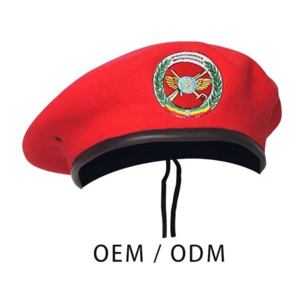 Custom Embroidered Logo Tactical Boina Wool  Winter Men Beret - Image 7