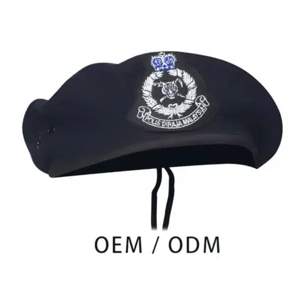 Custom Embroidered Logo Tactical Boina Wool  Winter Men Beret - Image 3