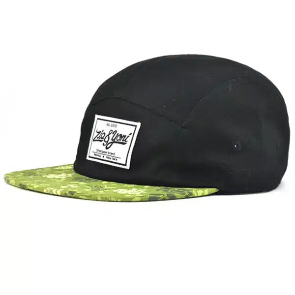 Custom PVC Patch Logo Fashion Blank 5 Panel Cap - Image 4