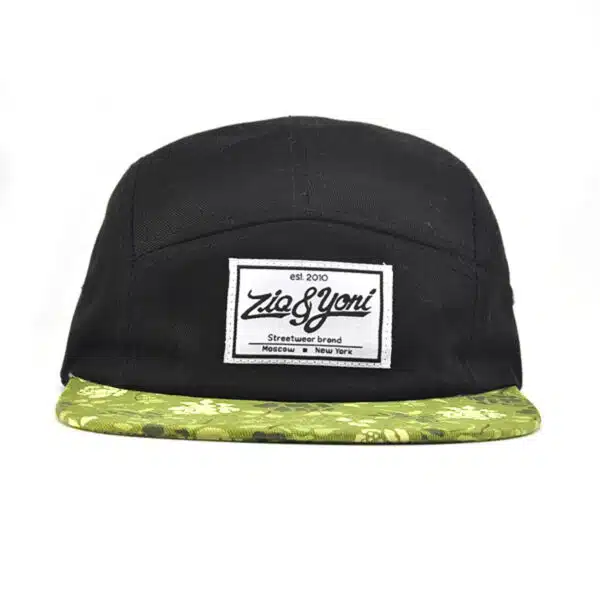 Custom PVC Patch Logo Fashion Blank 5 Panel Cap