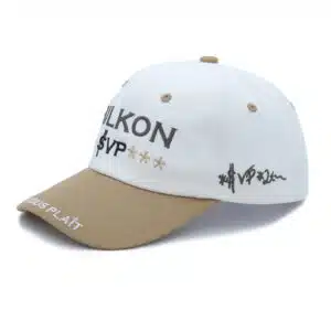 Custom Logo Dark Blue Flat Embroidered Low Profile Dad Cap