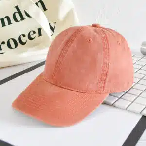 Custom Embroidery Logo Vintage Washed Denim Cotton 6 Panel Dad Hat
