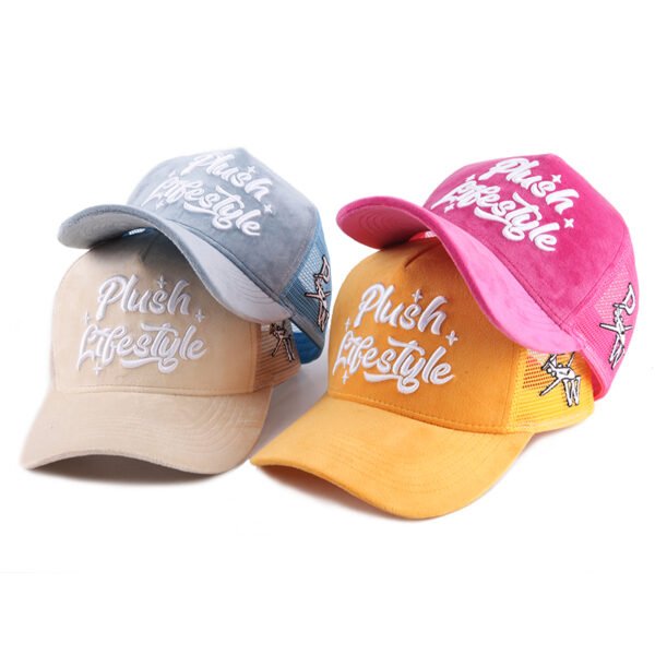 Wholesale Custom 5 Panel Embroidered Mesh Trucker Hats For Men - Image 5