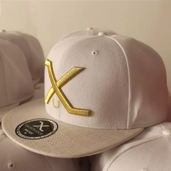 6 Panel Acrylic Fabric Custom Embroidery Logo Structured Snapback Cap - Image 4