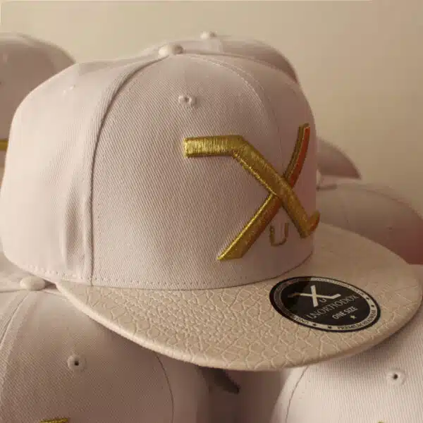 6 Panel Acrylic Fabric Custom Embroidery Logo Structured Snapback Cap - Image 6