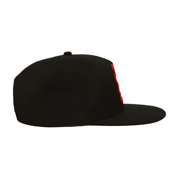 Custom Men's 5 Panel Embroidery Logo Acrylic Snapback Cap - Image 3