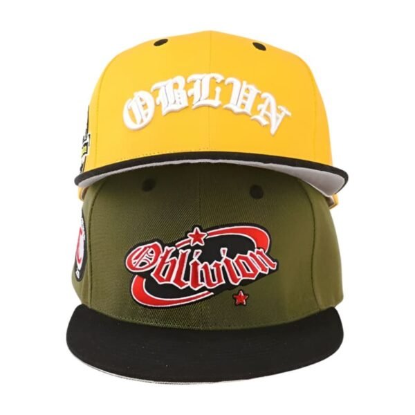 Custom Embroidery Logo  Outdoor Sports 6 Panel Snapback Cap - Image 2