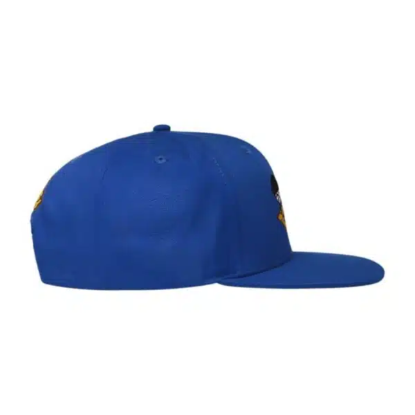 Custom Cotton 6 Panel Embroidery Logo Snapback Cap With Printed Underbrim - Image 2