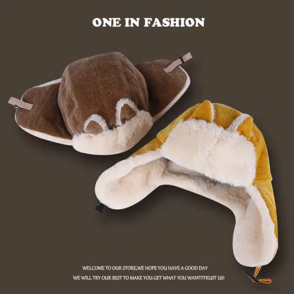 Cold Weather Outdoor Faux Fu Windproof Earflap Ski Hat for Men - Image 5