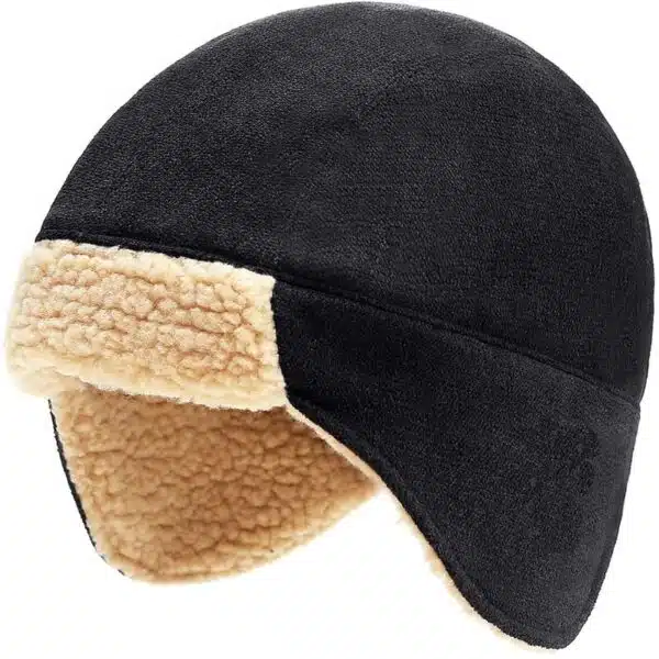 Custom Logo Faux Fur Ear Flaps Trapper Hunting Hat - Image 4