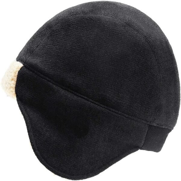 Custom Logo Faux Fur Ear Flaps Trapper Hunting Hat - Image 5