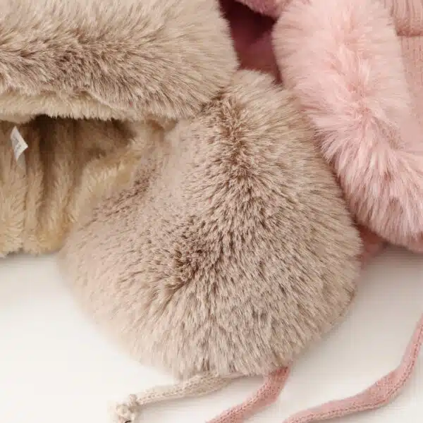 Outdoor Windproof Knitted Fur Ear Flap Trapper Hat For Women - Image 7