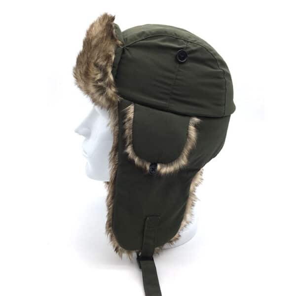 100% Polyester Bomber Aviator Custom Trapper Hat - Image 3