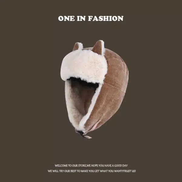 Cold Weather Outdoor Faux Fu Windproof Earflap Ski Hat for Men - Image 2