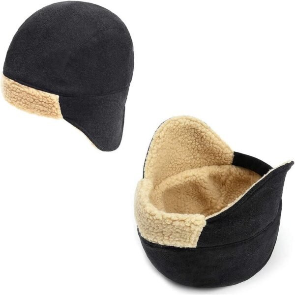 Custom Logo Faux Fur Ear Flaps Trapper Hunting Hat - Image 7