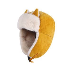 Cold Weather Outdoor Faux Fu Windproof Earflap Ski Hat for Men