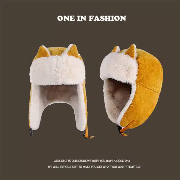 Cold Weather Outdoor Faux Fu Windproof Earflap Ski Hat for Men - Image 6
