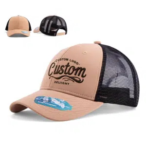 Custom Camouflage Logo 6 Panel Suede Trucker Hat