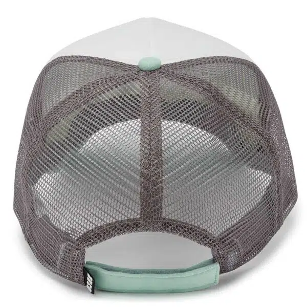 OEM 5 Panel Foam Mesh Printing Trucker Cap With Rope Design - Image 2