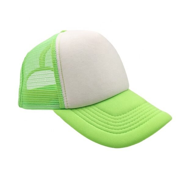 Adjustable 5-Panel Foam Polyester Suede Sports Trucker Cap with Curved Brim - Image 5