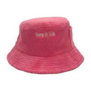 Towel Terry Fabric Bucket Hat With Custom Embroidery Logo