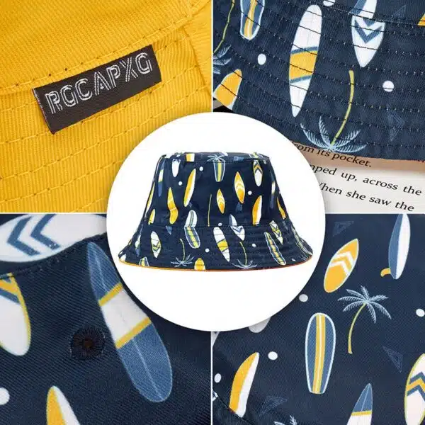 Plain Embroidered NFL Sports vintage Bucket Hats - Image 3