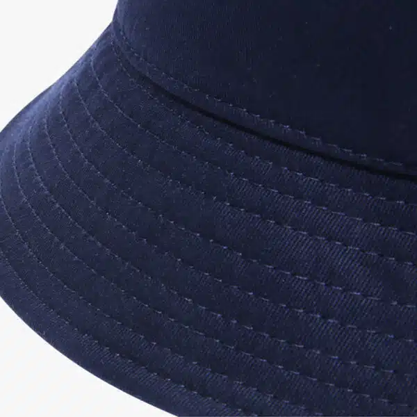 Custom Logo Polyester/Cotton Wide Brim Blank Bucket Hat For Children - Image 4