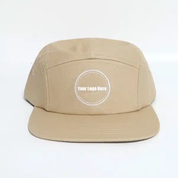 Wholesale Cotton Blank Outdoor Customizable Logo 5-Panel Hat - Image 5