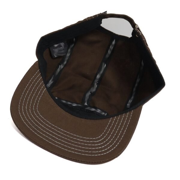 Custom Corduroy Outdoor Sports Flat Brim Camper Cap - Image 4