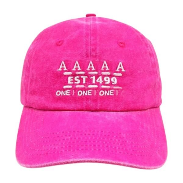 Custom Embroidery Logo Distressed Wash 6 Panel Cotton Dad Hat - Image 5