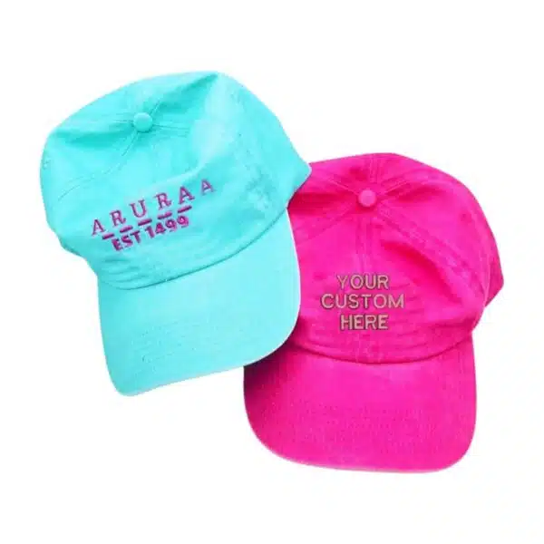 Custom Embroidery Logo Distressed Wash 6 Panel Cotton Dad Hat - Image 5