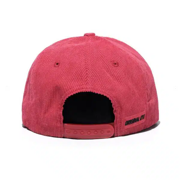Custom Corduroy Unstructured 5 Panel Vintage Snapback Cap For Men - Image 5