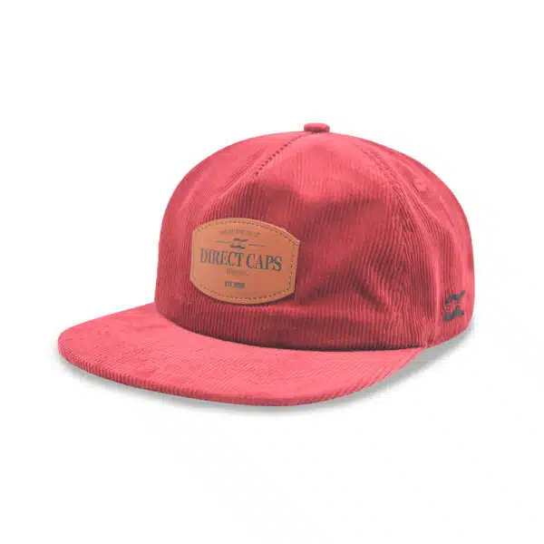 Custom Corduroy Unstructured 5 Panel Vintage Snapback Cap For Men