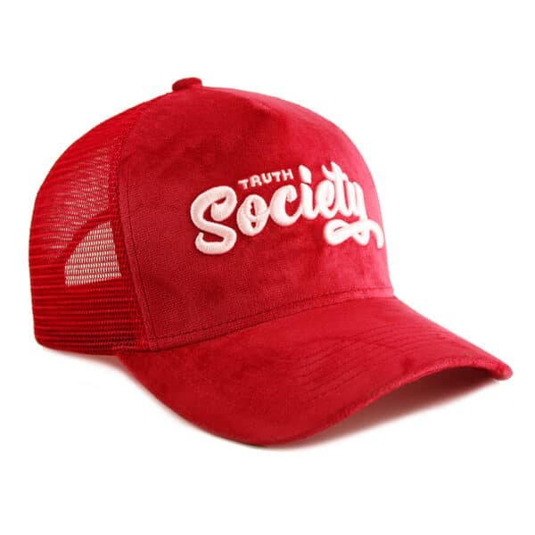 Custom 3D Embroidery  Velvet Trucker Hat - Image 5