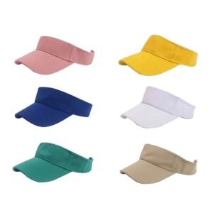 Wholesale Classic Cotton Colorful Plain Backless Adjustable Sun Visor
